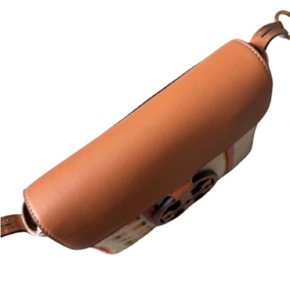 🆕- Tory Burch Miller Striped Plaid Double Weave Crossbody Bag. - Picture 8 of 13